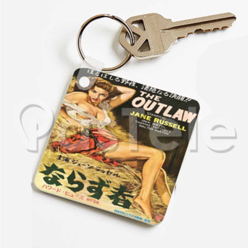 the outlaw Custom Art Keychain Key Ring Jewelry Necklaces Pendant Two Sides