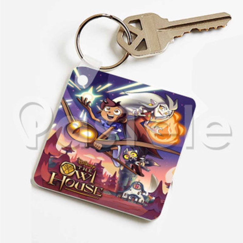 The Owl House Custom Art Keychain Key Ring Jewelry Necklaces Pendant Two Sides