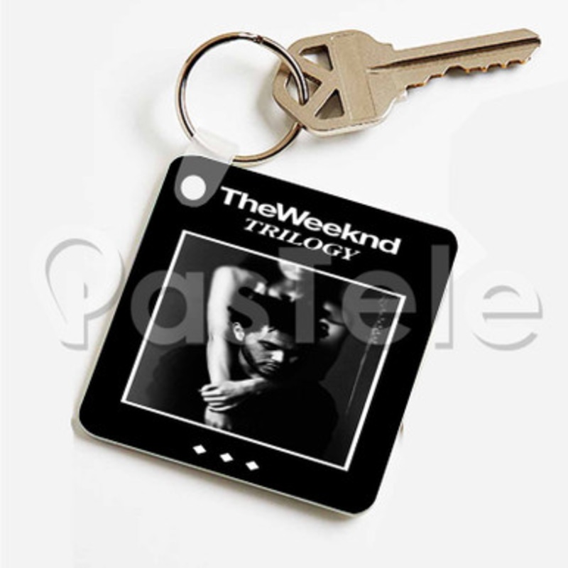 The Weeknd Trilogy Custom Art Keychain Key Ring Jewelry Necklaces Pendant Two Sides