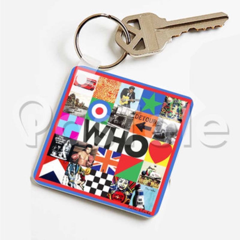 The Who WHO 2 Custom Art Keychain Key Ring Jewelry Necklaces Pendant Two Sides