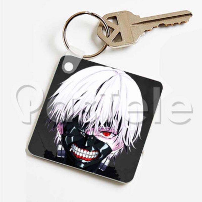 tokyo ghoul Custom Art Keychain Key Ring Jewelry Necklaces Pendant Two Sides
