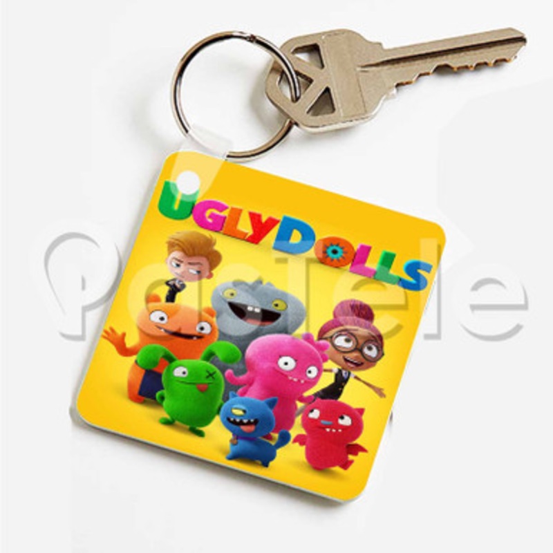 Ugly Dolls Custom Art Keychain Key Ring Jewelry Necklaces Pendant Two Sides
