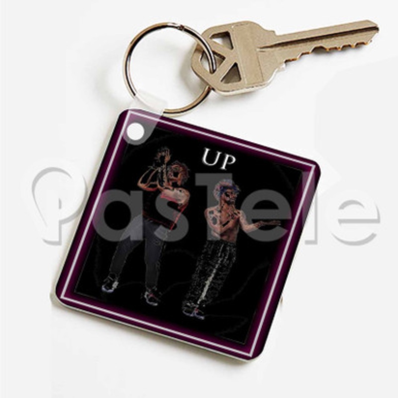 Up Earth Gang Custom Art Keychain Key Ring Jewelry Necklaces Pendant Two Sides