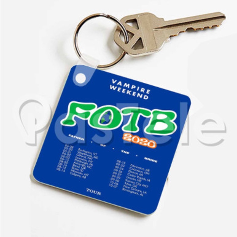 Vampire Weekend Custom Art Keychain Key Ring Jewelry Necklaces Pendant Two Sides