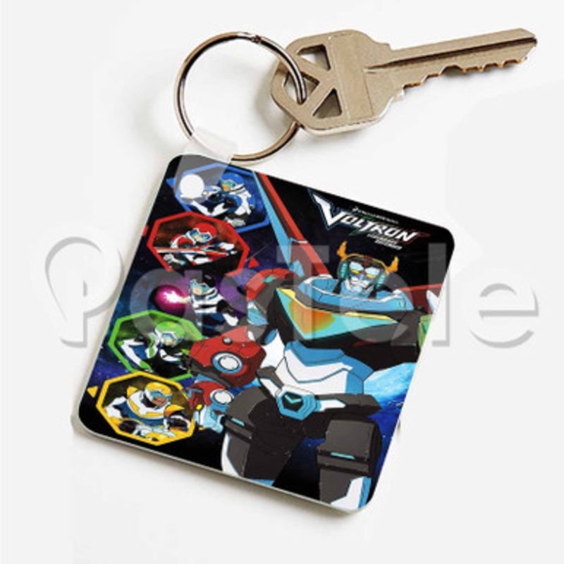 Voltron Defender of the Universe Custom Art Keychain Key Ring Jewelry Necklaces Pendant Two Sides