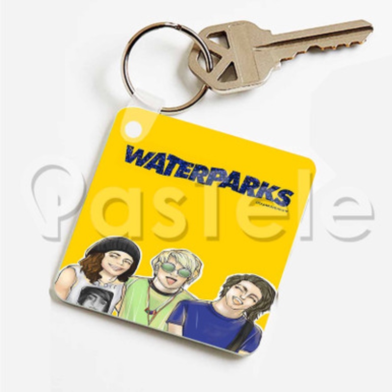 Waterparks Band Custom Art Keychain Key Ring Jewelry Necklaces Pendant Two Sides