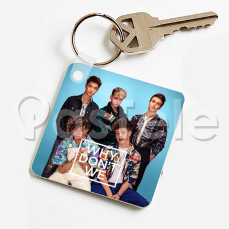 why don t we 3 Custom Art Keychain Key Ring Jewelry Necklaces Pendant Two Sides