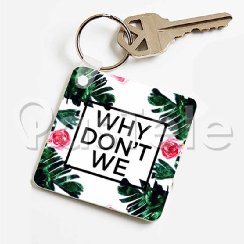 why don t we floral Custom Art Keychain Key Ring Jewelry Necklaces Pendant Two Sides