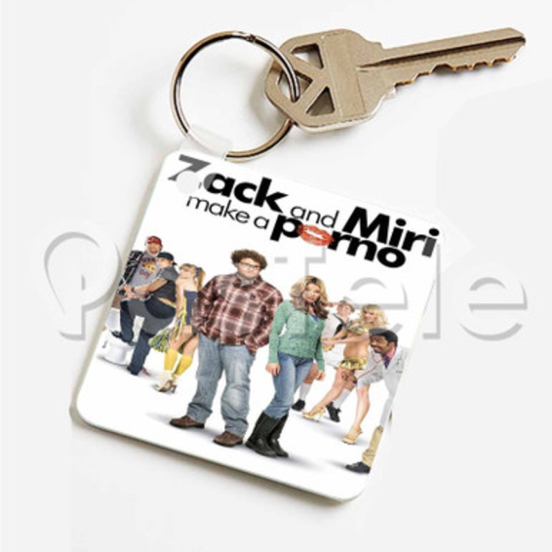 Zack and Miri Make a Porn Custom Art Keychain Key Ring Jewelry Necklaces Pendant Two Sides
