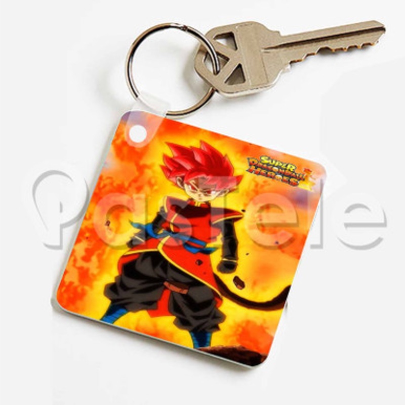 Beat Dragon Ball Heroes Custom Keychain Jewelry Necklaces Pendant Two Sides Key