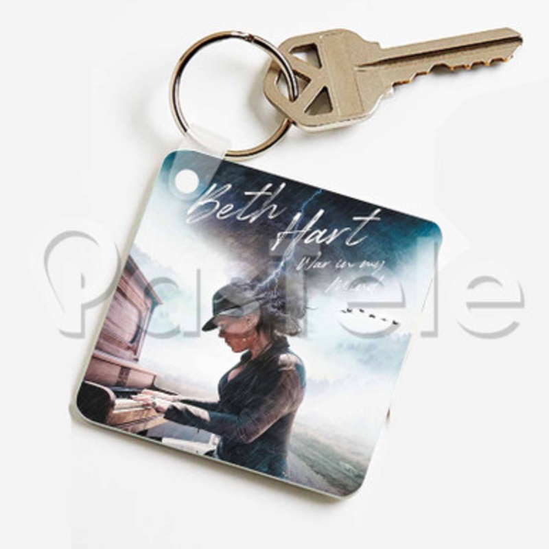 Beth Hart War in My Mind Custom Keychain Jewelry Necklaces Pendant Two Sides Key