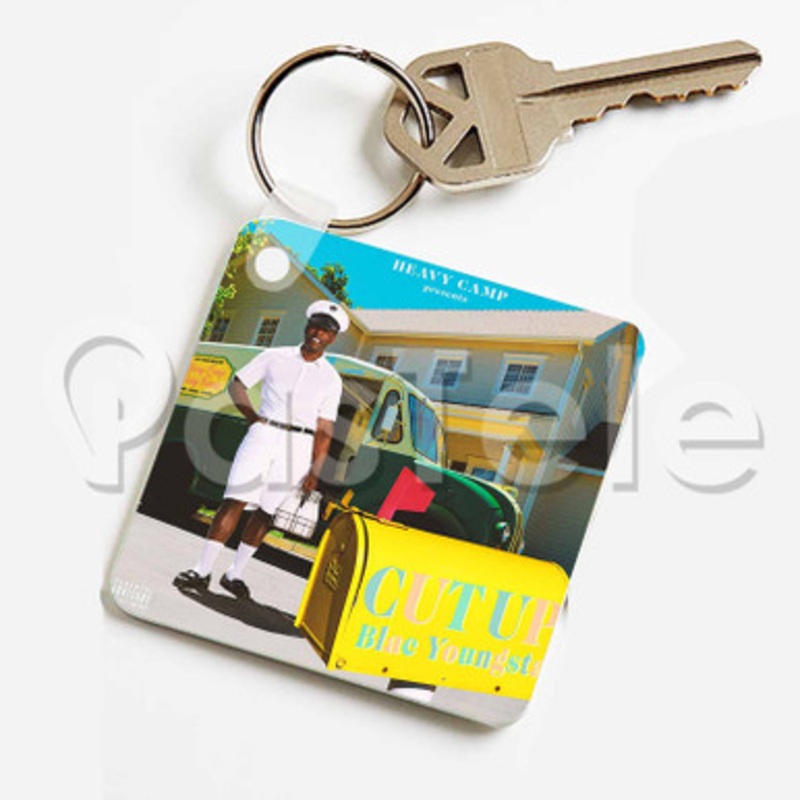 Blac Youngsta Cut Up Custom Keychain Jewelry Necklaces Pendant Two Sides Key