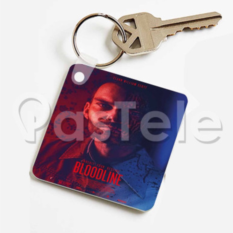 Bloodline Custom Keychain Jewelry Necklaces Pendant Two Sides Key