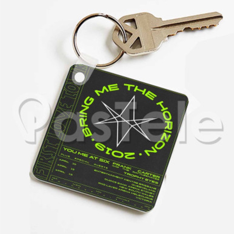 Bring Me The Horizon First Love Tour Custom Keychain Jewelry Necklaces Pendant Two Sides Key