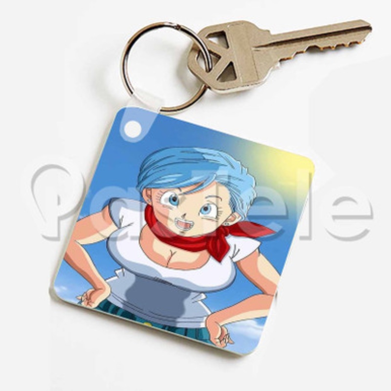 Bulma Dragon Ball Custom Keychain Jewelry Necklaces Pendant Two Sides Key