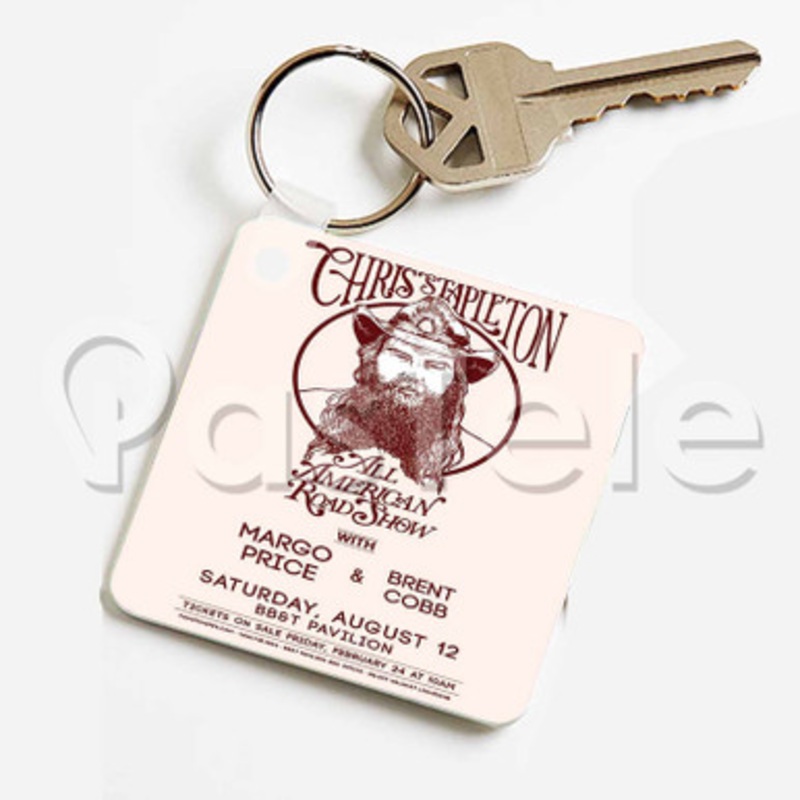 Chris Stapleton All America Road Show Custom Keychain Jewelry Necklaces Pendant Two Sides Key