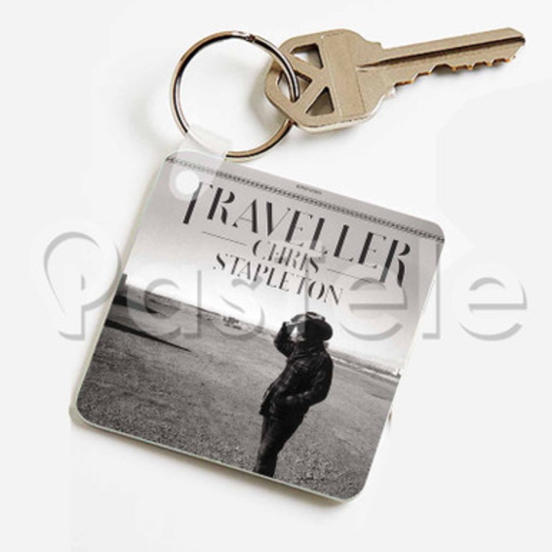 Chris Stapleton Traveller Custom Keychain Jewelry Necklaces Pendant Two Sides Key