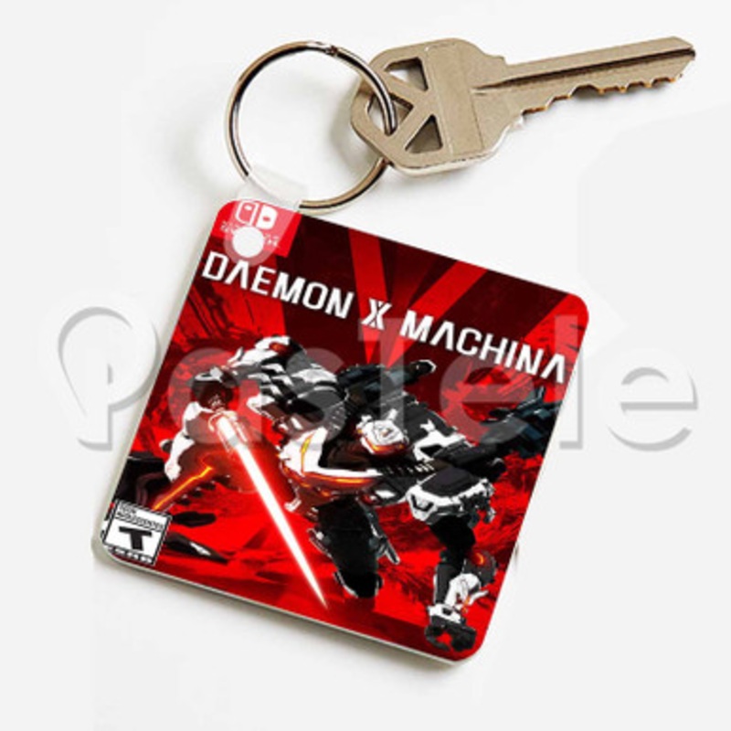 Daemon X Machina Custom Keychain Jewelry Necklaces Pendant Two Sides Key