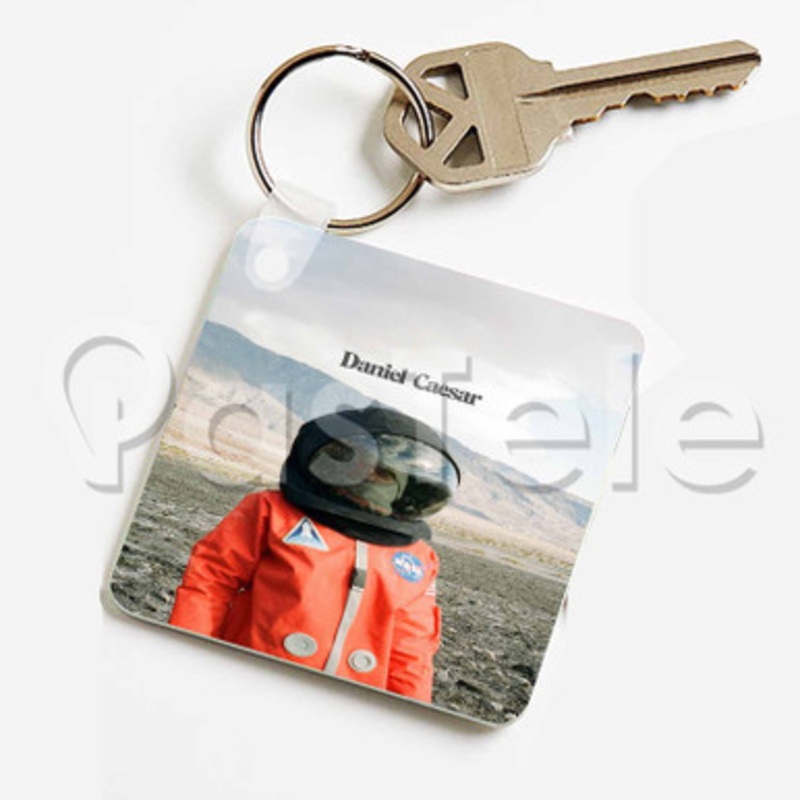 Daniel Caesar Music Custom Keychain Jewelry Necklaces Pendant Two Sides Key