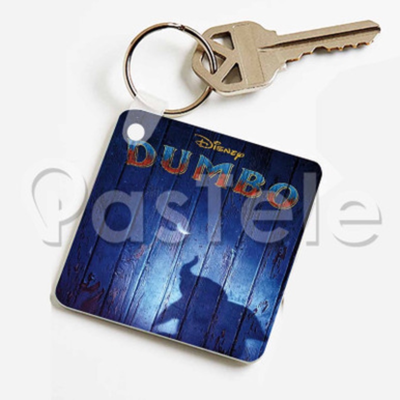 Disney Dumbo Custom Keychain Jewelry Necklaces Pendant Two Sides Key