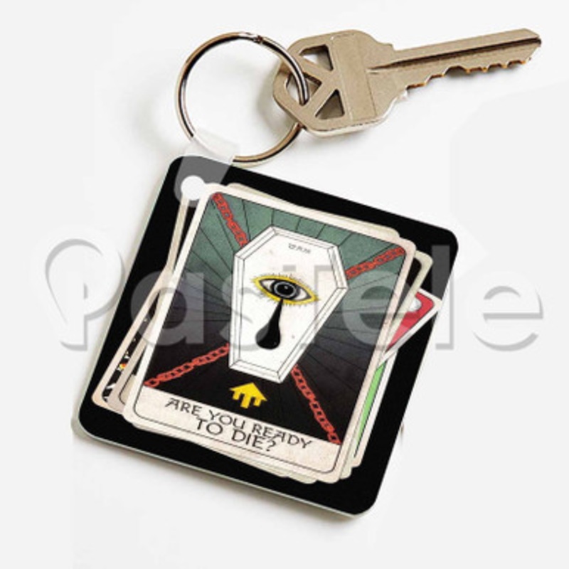 Earth Gang Ready To Die Custom Keychain Jewelry Necklaces Pendant Two Sides Key