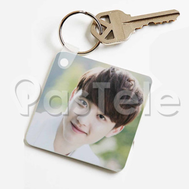 Exo Do Kyung soo Custom Keychain Jewelry Necklaces Pendant Two Sides Key