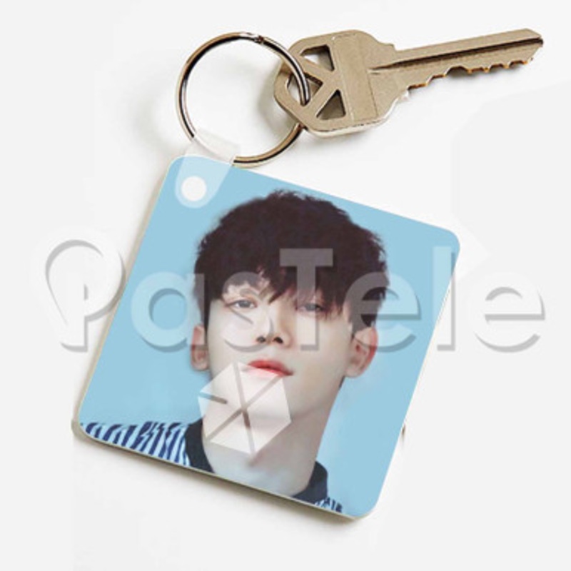 Exo Kim Jong dae Custom Keychain Jewelry Necklaces Pendant Two Sides Key