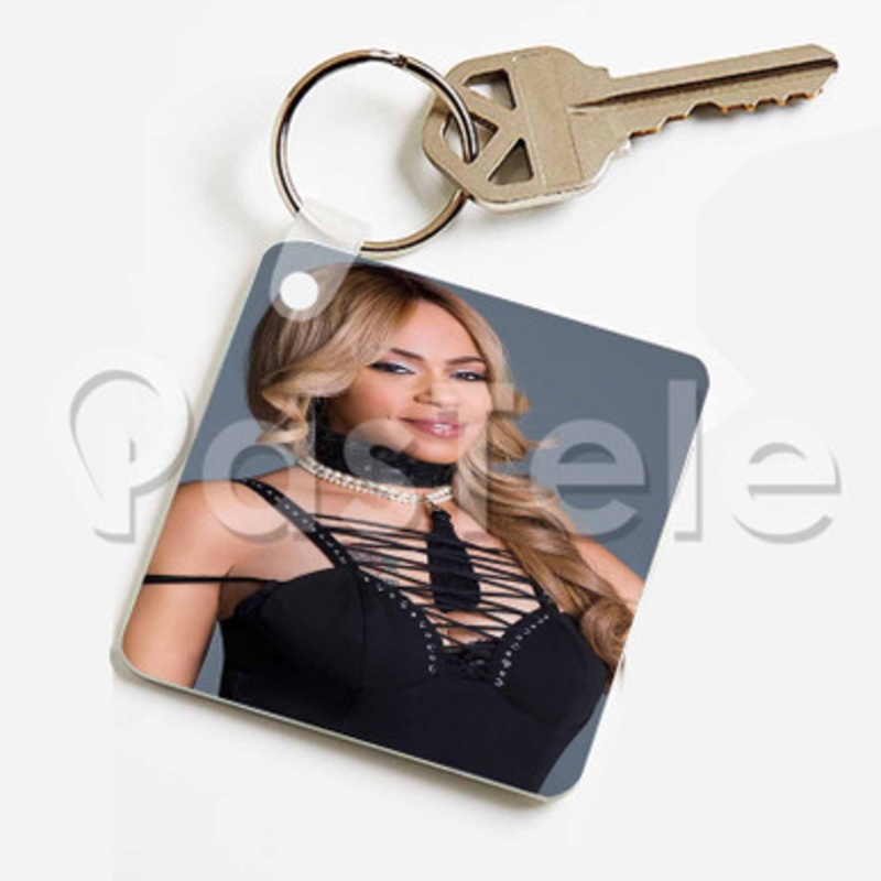 Faith Evans Custom Keychain Jewelry Necklaces Pendant Two Sides Key