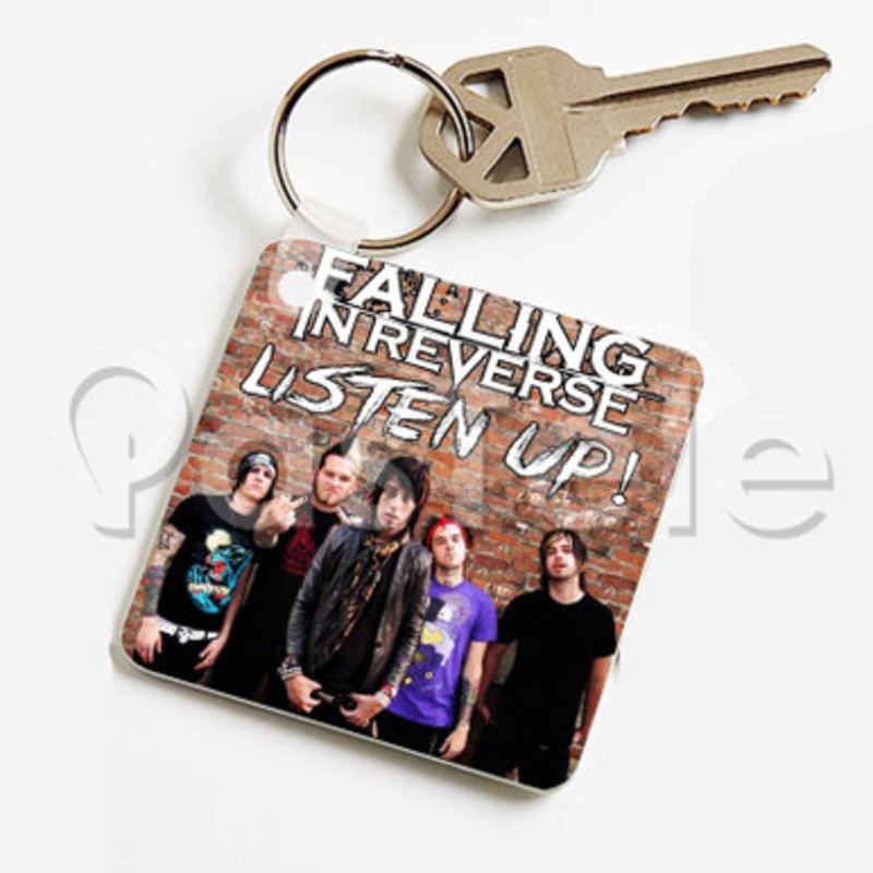 Falling in Reverse Custom Keychain Jewelry Necklaces Pendant Two Sides Key