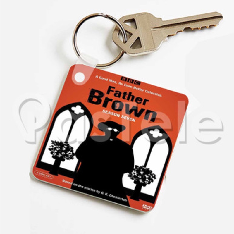 Father Brown Season 7 Custom Keychain Jewelry Necklaces Pendant Two Sides Key