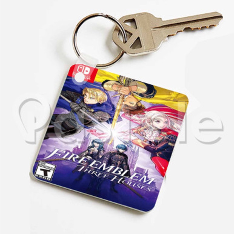 Fire Emblem Three Houses Custom Keychain Jewelry Necklaces Pendant Two Sides Key
