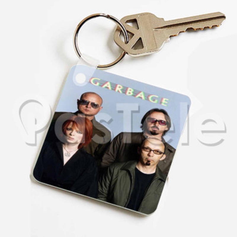 Garbage Band Custom Keychain Jewelry Necklaces Pendant Two Sides Key