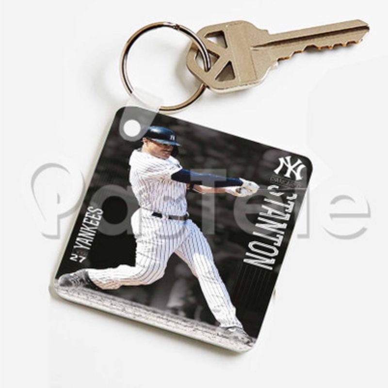 Giancarlo Stanton New York Yankees MLB Custom Keychain Jewelry Necklaces Pendant Two Sides Key