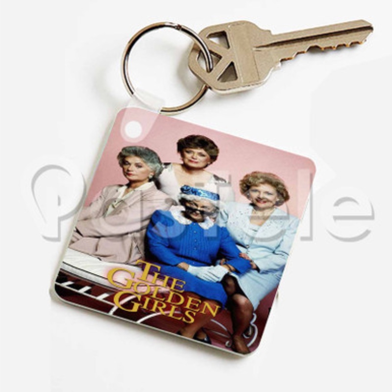 Golden Girls Custom Keychain Jewelry Necklaces Pendant Two Sides Key