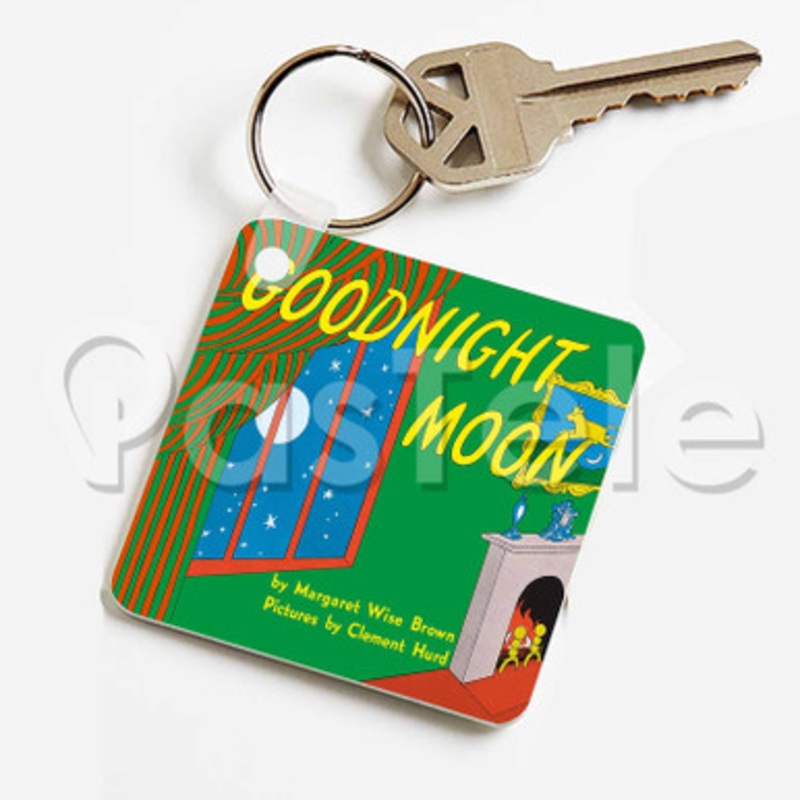 Goodnight Moon Custom Keychain Jewelry Necklaces Pendant Two Sides Key