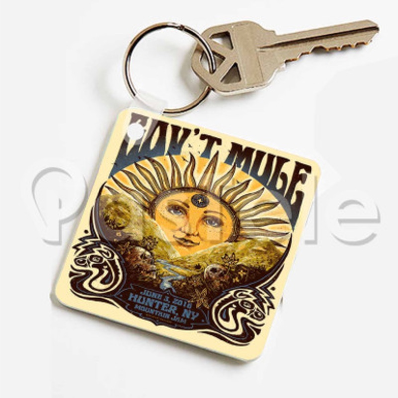 Gov t Mule Custom Keychain Jewelry Necklaces Pendant Two Sides Key