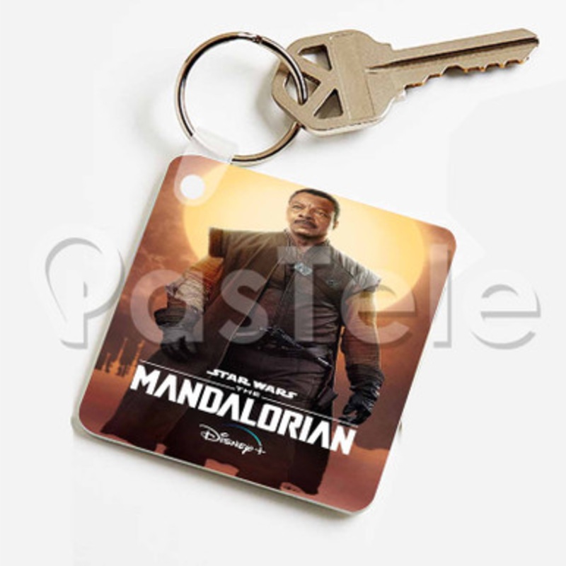 Greef Karga Star Wars The Mandalorian Custom Keychain Jewelry Necklaces Pendant Two Sides Key