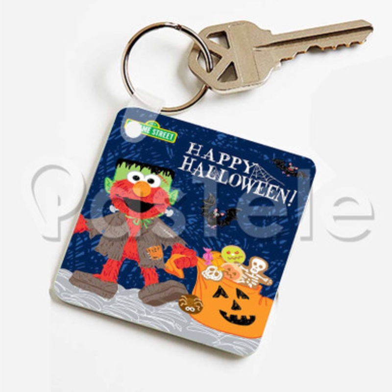Happy Halloween Custom Keychain Jewelry Necklaces Pendant Two Sides Key