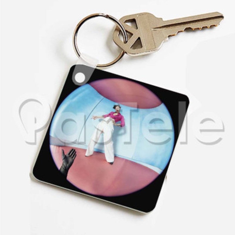 Harry Styles Fine Line Custom Keychain Jewelry Necklaces Pendant Two Sides Key