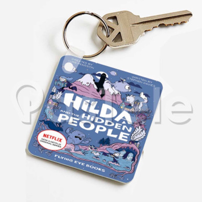 Hilda and The Hidden People Custom Keychain Jewelry Necklaces Pendant Two Sides Key