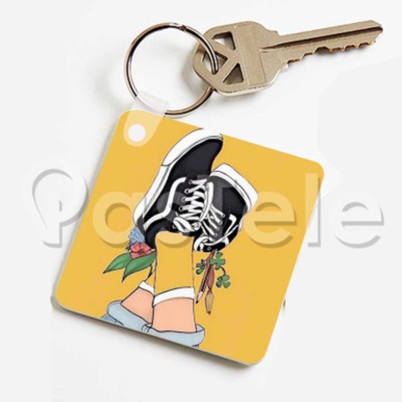 J Cole Type Beat Custom Keychain Jewelry Necklaces Pendant Two Sides Key