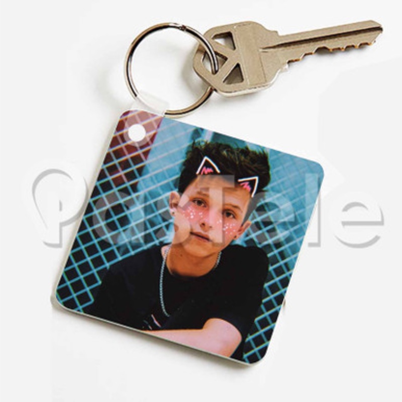 jacob sartorius 2 Custom Keychain Jewelry Necklaces Pendant Two Sides Key