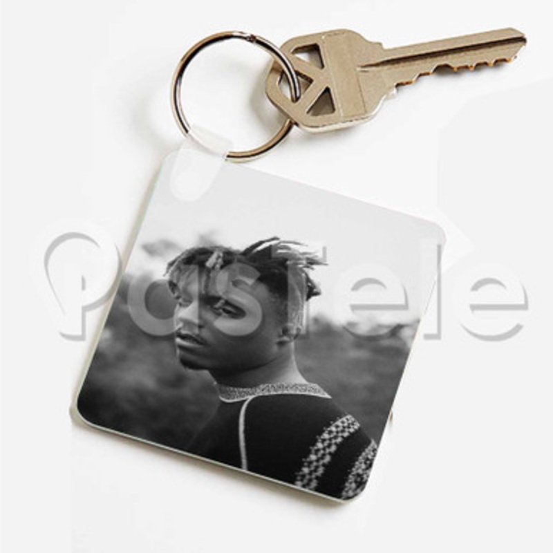 Juice WRLD 2 Custom Keychain Jewelry Necklaces Pendant Two Sides Key