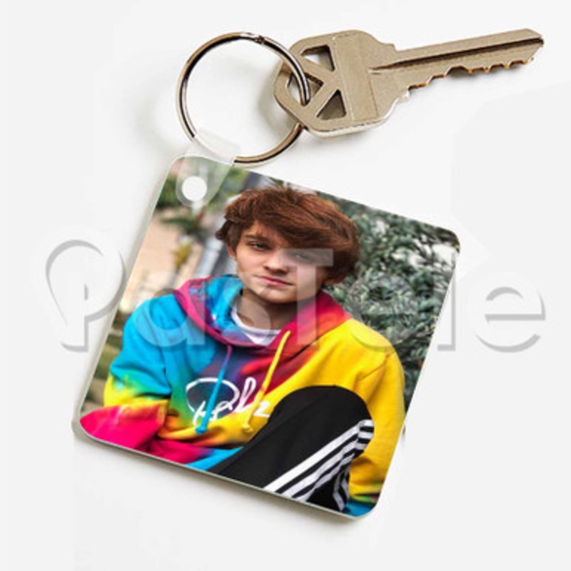 Justin Blake Custom Keychain Jewelry Necklaces Pendant Two Sides Key