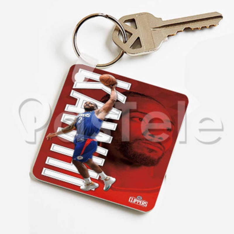 Kawhi Leonard Los Angeles Clippers NBA Custom Keychain Jewelry Necklaces Pendant Two Sides Key