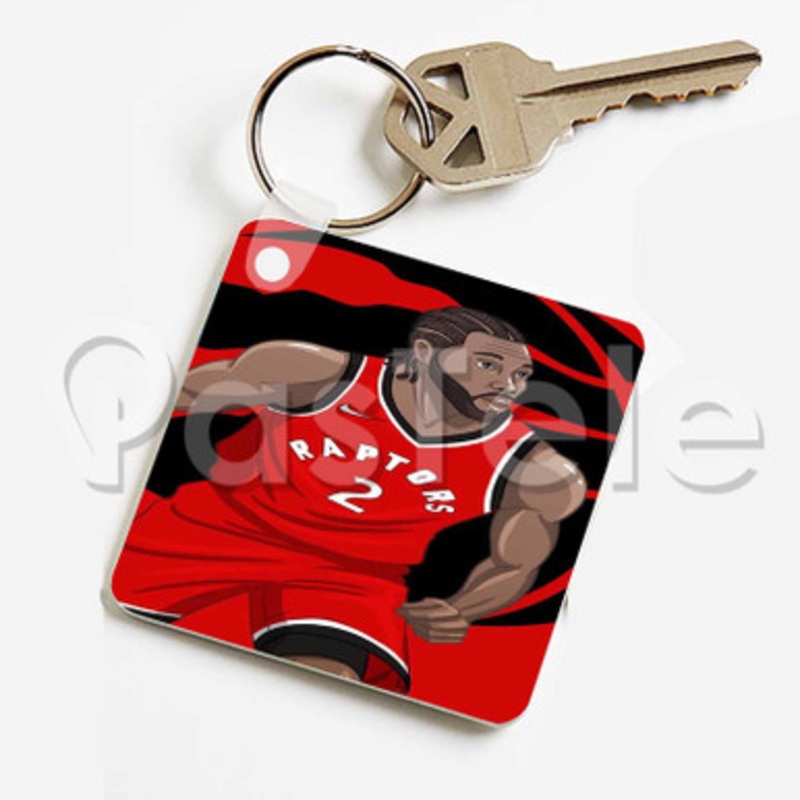 Kawhi Leonard v Custom Keychain Jewelry Necklaces Pendant Two Sides Key