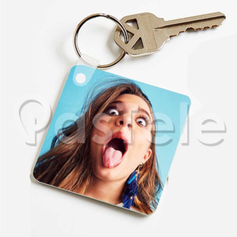 mackenzie ziegler 2 Custom Art Keychain Key Ring Jewelry Necklaces Pendant Two Sides