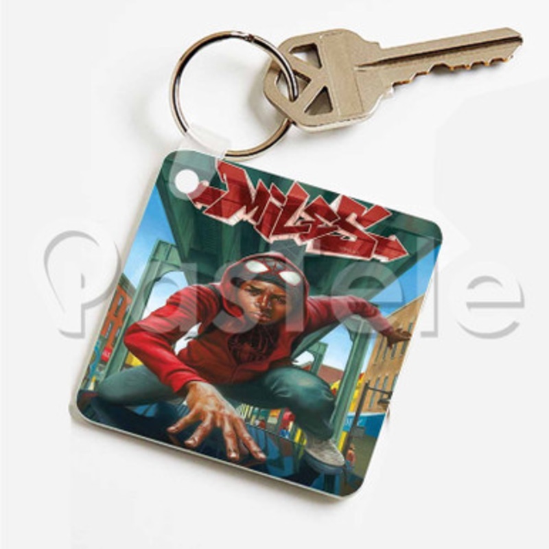 Marvel Comics Spider Man Custom Art Keychain Key Ring Jewelry Necklaces Pendant Two Sides