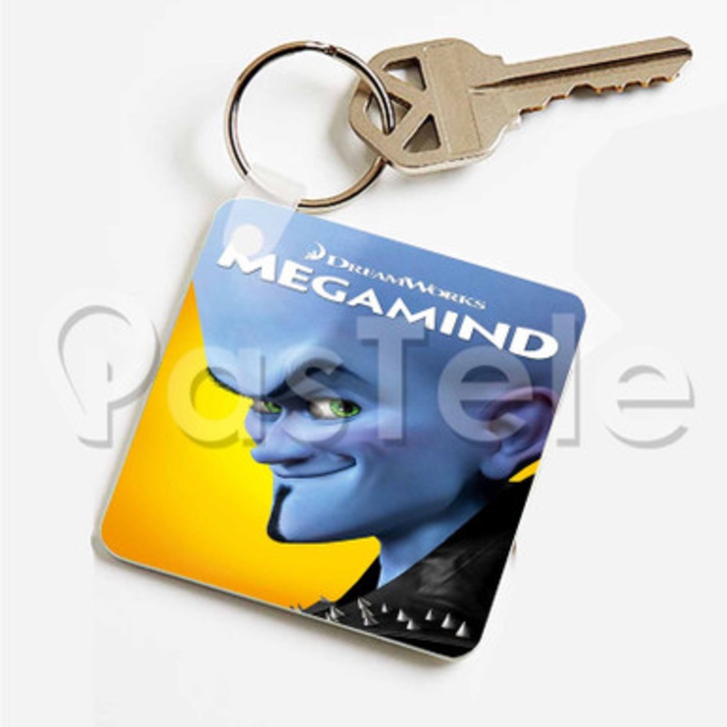 Megamind Custom Art Keychain Key Ring Jewelry Necklaces Pendant Two Sides