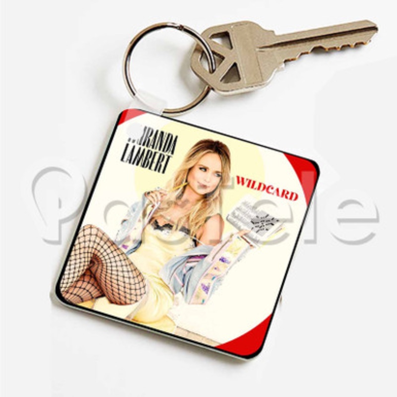 Miranda Lambert Wildcard Custom Art Keychain Key Ring Jewelry Necklaces Pendant Two Sides